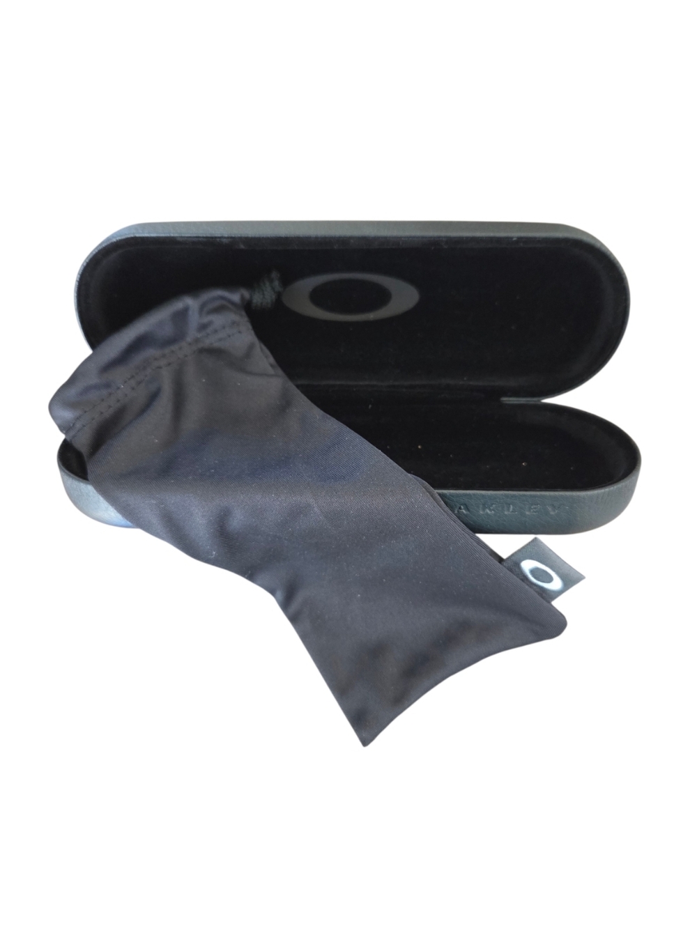 Oakley Sunglass Hard Shell Case with Sunglass Storage Cleaning Bag UNISEX